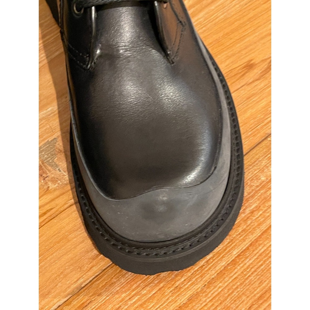 Bottega Veneta 578295 Men's Black leather grey suede Storm Cuir boots, Sz 40 - Picture 12 of 15